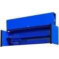 Extreme Tools 72"W x 21"D Extreme Power Workstation Hutch Blue w Black Handle DX722101HCBLBK